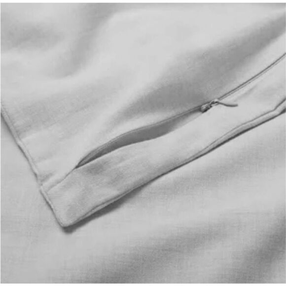 Casaluna Cashmere Blend Duvet Cover Set-King Light Grey - Picture 5 of 8